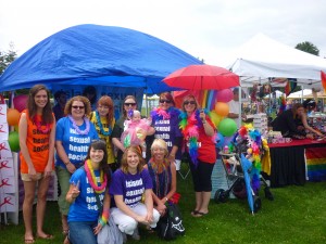Group Photograph of Island Sexual Health staff at Victoria Pride Festival 2011