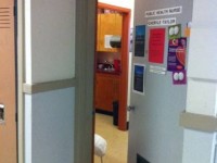 Photograph of Island Sexual Health's Belmont school clinic entrance