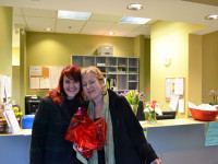 Our community educator, Jennifer with one of our long time volunteers, Kathryn.