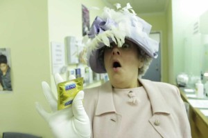 An actress portraying a member of the royal family visits island Sexual health