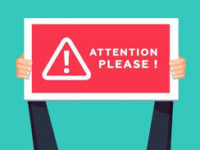 An attention sign